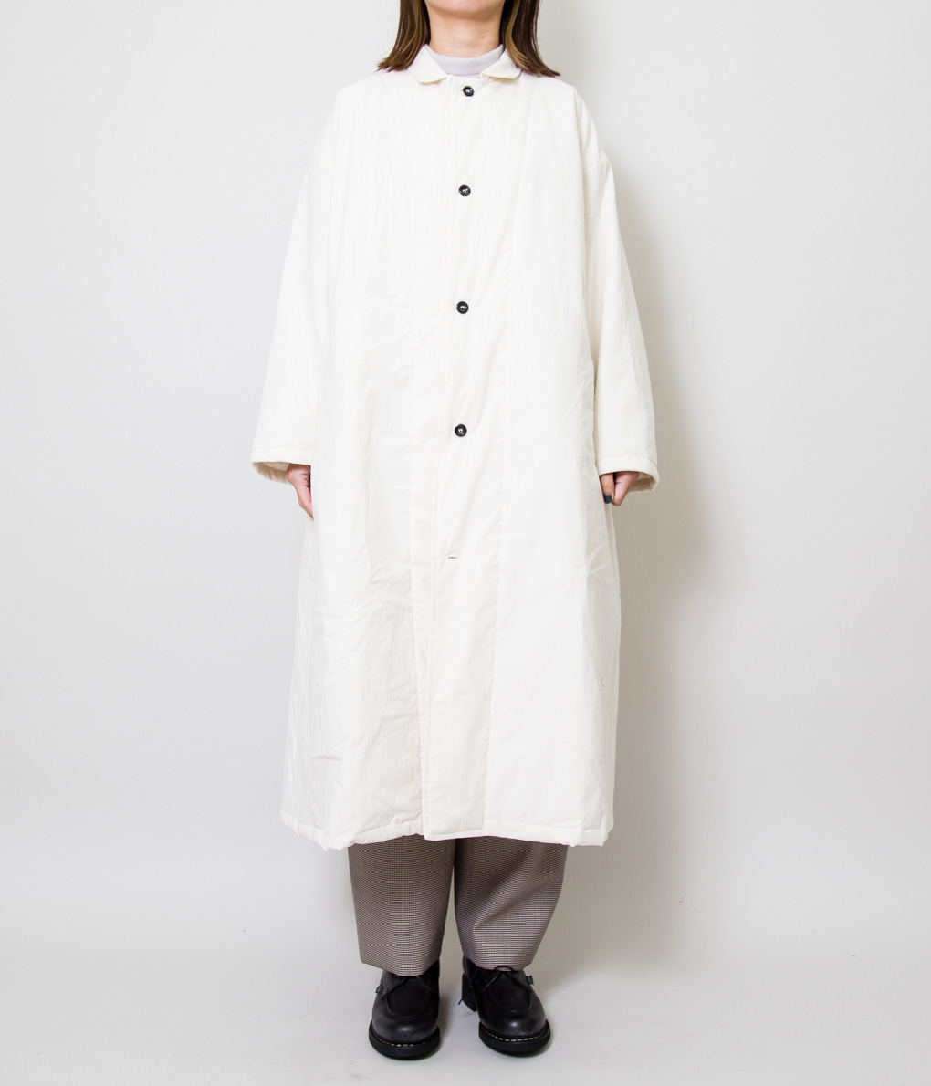 roku × yarmo＞ QUILTED LAB COAT-