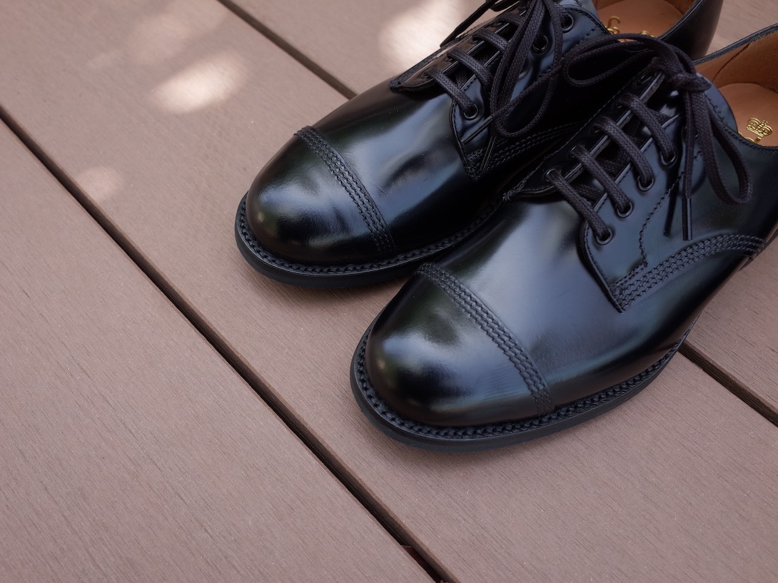 店内全品ﾎﾟｲﾝﾄ2倍!! Sanders MILITARY OFFICER SHOE ７ハーフ | www